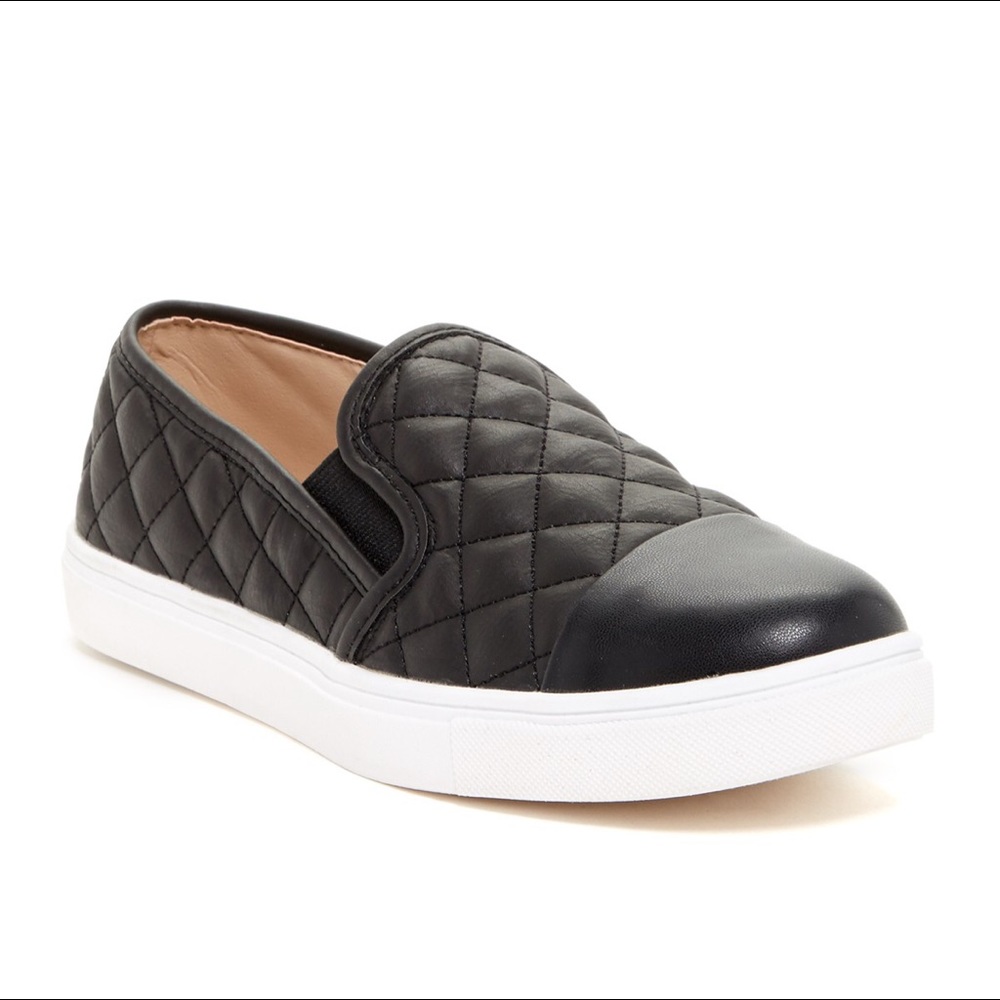 Steve Madden Leather Slip on Sneakers